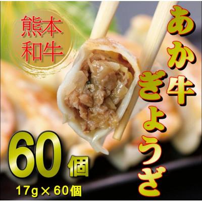 ふるさと納税 球磨村 熊本和牛あか牛ぎょうざ60個セット(球磨村)