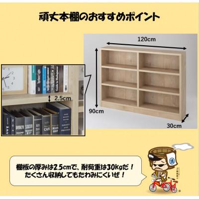 ふるさと納税 あわら市 頑丈本棚 幅120cm ライトナチュラル(ロータイプ) |  | 02