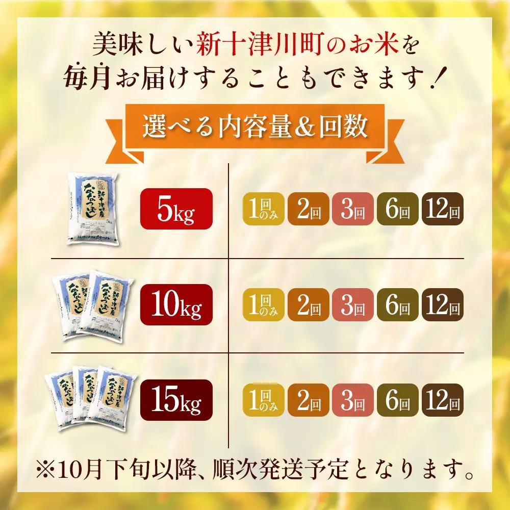 【令和8年度産】 食味ランキング「特A」ななつぼし精米定期便 (5kg×3回)【11021】