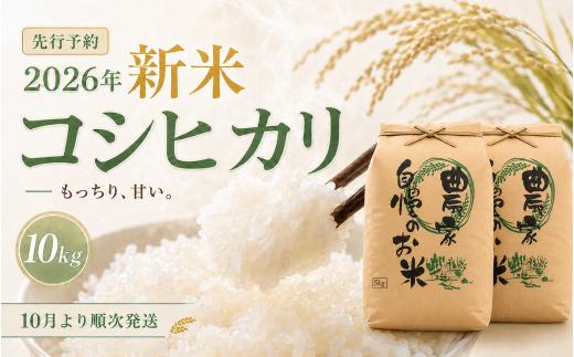 【新米・先行予約】信濃町産 こしひかり 10kg 令和8年産 精米 黒姫山麓 長野県信濃町【長野県 信州 信濃町 ふるさと納税／有限会社 仁の蔵】