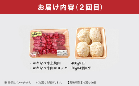 【全3回】かわなべ牛バラエティー定期便 023-25