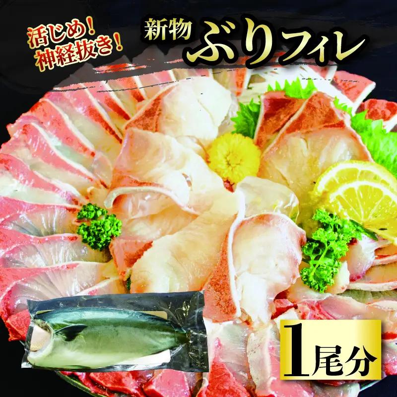 ブリ フィレ 1尾分 【2026年8月から発送】| ぶり 松山市【KHN0061】