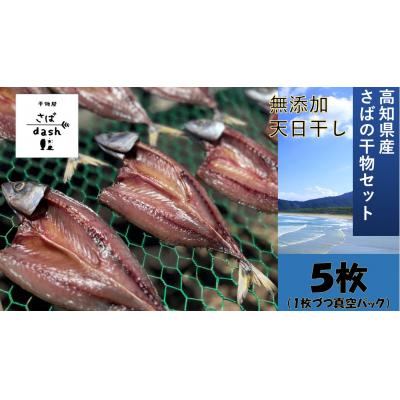 ふるさと納税 土佐清水市 さばの干物 5枚セット 個別包装 冷凍 真空 鯖 塩干し おかず 惣菜【R01163】