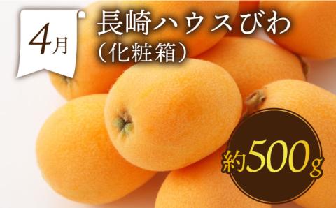【年6回 偶数月コース】果物屋が選ぶ旬のフルーツ定期便 ハウスびわ メロン ぶどう（巨峰） みかん など / 南島原市 / 贅沢宝庫 [SDZ022]