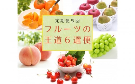 2026年度発送【定期便５回】 フルーツの王道６選便