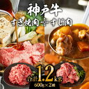 【ふるさと納税】神戸牛 すき焼き用 モモ 切り落とし 肉 ＆ すじ肉 計1.2kg 600g×2パック 普段使い用 牛すじ 煮込み スジ 肉 お肉 牛肉 和牛 カレー すき焼き すきやき 肉 冷凍 黒毛和牛　【お肉・牛肉・神戸牛・すき焼き・すじ肉】