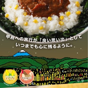 【ご当地カレー】甲府の新メニューレシピコンテストグランプリ受賞レシピ　甲府盆地カレー　180g×3個