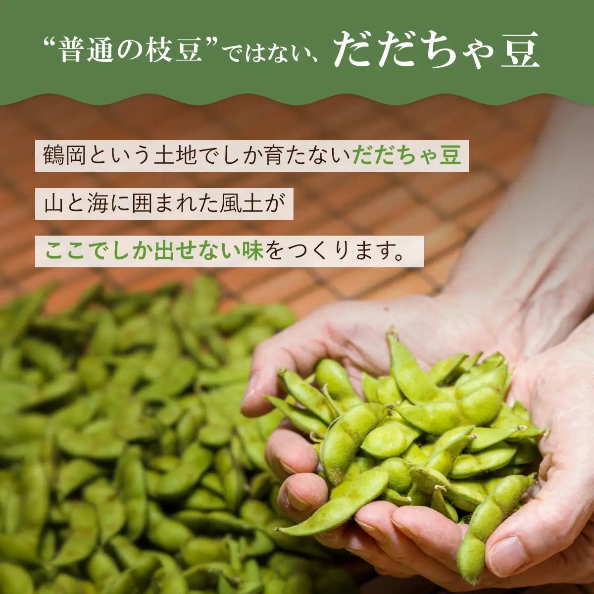 枝豆 冷凍だだちゃ豆【定期便6ヶ月】480g(80g×6袋)×6回 鶴岡産 さや付き だだちゃ喜左衛門株式会社