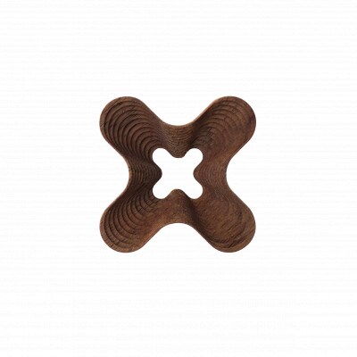 旭川家具　cosine　STEPS ブローチ HANA　ウォルナット_05786【配送不可地域：離島・沖縄】【1748942】