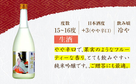 女城主 純米吟醸（生酒）720ml / 日本酒 お酒 地酒 純米酒 吟醸酒 / 恵那市 / 岩村醸造[AUAK014]