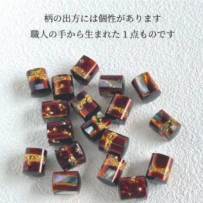 ふるさと納税 小浜市 若狭塗 ピアス【BLOMINA】マホガニー |  | 02