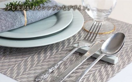 【波佐見焼】陶器 nuccaカトラリーレスト 3本セット 色おまかせ[OAP014]