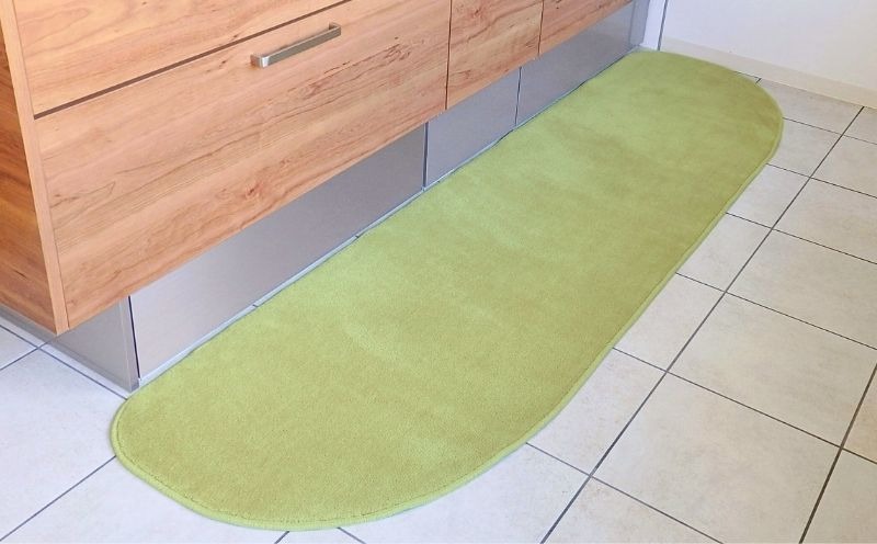 diw0232 北欧風キッチンマット ラグマットタイプ 65×210cm ゆりかご型 ピスタチオ 抗菌防臭 SEK 織人しきもの屋工房