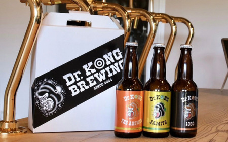 【クラフトビール】 Dr.KONG BREWING 3本セット[オリジナルトートバッグ付き] 【クラフトビール Dr.KONG BREWING 3本セット オリジナルトートバッグ付き 永山本家酒造場 