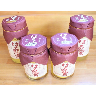 
天然ハチミツ2種4個セット(アカシア600g×1、450g×1、トチ600g×1、450g×1)【1033999】
