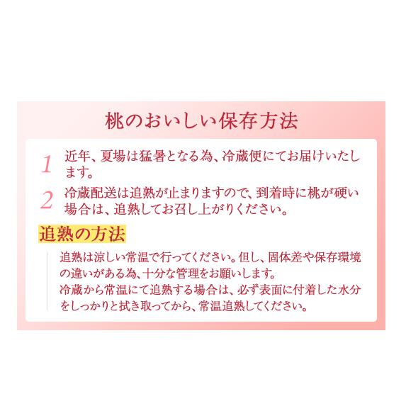 【産直・人気の特産品】和歌山の桃　約4kg・秀品◇ ｜ モモ 国産 フルーツ お取り寄せ ギフト
※北海道・沖縄・離島への配送不可
※2025年6月下旬～8月上旬頃に順次発送予定_イメージ4
