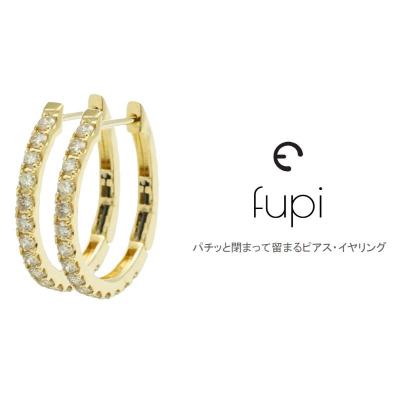 ふるさと納税 甲府市 K18YG1.0ctフープピアス【特許取得】ラボグロウンダイヤモンド　P17230B |  | 01