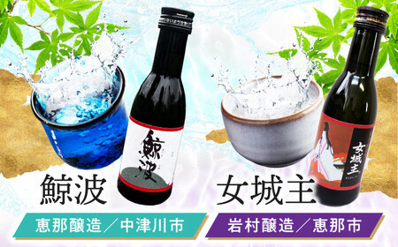 【東濃5銘酒地酒セット(180mlｘ5本)】 【ありがとうのうたげ】 小左衛門 / 鯨波 / 女城主 / 千古乃岩 / 三千盛 / 日本酒 お酒 地酒 銘酒 岐阜 飲み比べ / 瑞浪市 / 中島醸造[