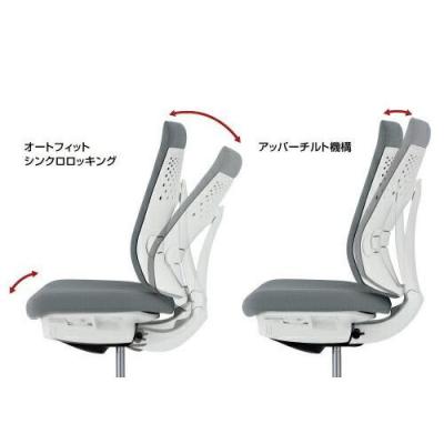 ふるさと納税 宮田村 コクヨチェアー　ウィザード4(ソフトグレー・本体白)/可動肘・アディショナルバック・カーペット用 |  | 01