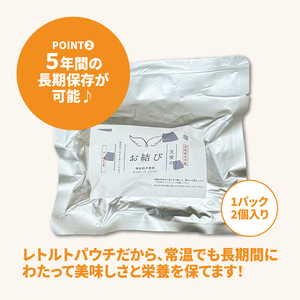 備蓄おにぎり 天使のお結び塩味 20パック（1パック2個入り、計40個） K33_0005