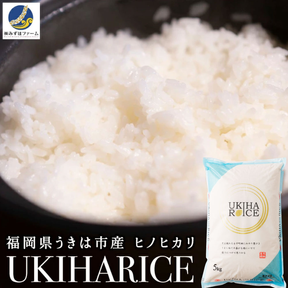 【ふるさと納税】〈選べる種類〉みずほファーム UKIHA RICE （七分搗き5kg・玄米5kg）・【6ヶ月定期便】・【12ヶ月定期便】【2025年11月より順次発送予定】こめ 七分搗き 玄米 コメ ごはん ご飯 送料無料 福岡県 うきは市