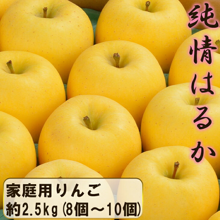 【ふるさと納税】《12月上旬発送〜先行予約》花巻産 純情はるか2.5kg＜自家用＞（8個〜10個） ふるさと納税 りんご 冬恋 はるか リンゴ