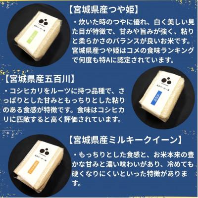 ふるさと納税 宮城県 令和7年産【みやぎ米】6銘柄詰め合わせセット　各450g |  | 02