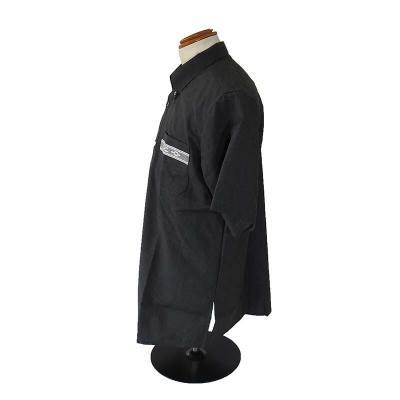 ふるさと納税 石垣市 みんさウェア ボタンダウン(ダークグレー) 男性用 Lサイズ |  | 01