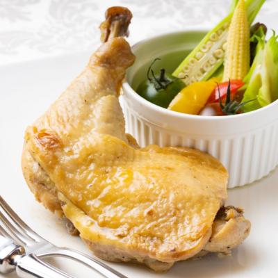 ふるさと納税 室戸市 食べ比べ!骨付き土佐はちきん地鶏のガーリック焼き&コンフィ(各2本、約1k) |  | 02