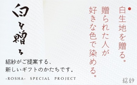 ストール 絽紗 白を贈る?This is JAPAN グラデーションストール