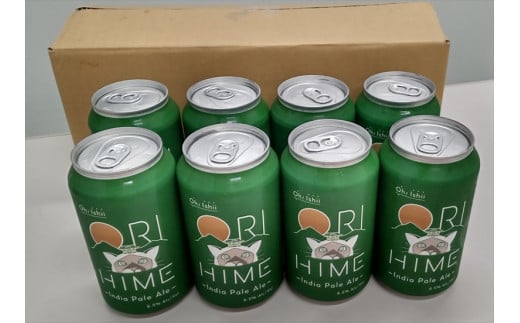 足利発のCraft Beer 「ORIHIME IPA」355ml缶　8本セット【 クラフトビール お酒 栃木県 足利市 】 F7Z-589