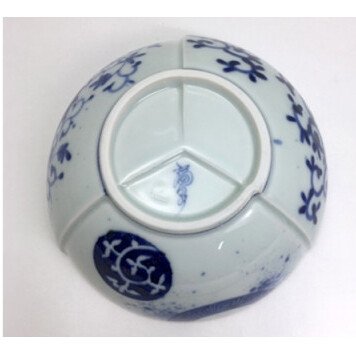 有田焼 染付絵変わり三方つなぎ5.5寸鉢 マルコウ陶苑 A25-169_イメージ4