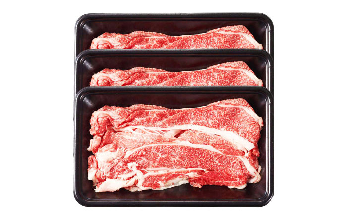 【A4～A5】国産牛すき焼き用上スライス690g（230g×3袋） 《築上町》【株式会社ゼロプラス】 すき焼き しゃぶしゃぶ 博多和牛 牛肉 おすすめ 人気 [ABDD076]