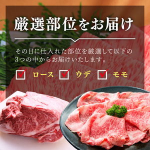 博多和牛A5しゃぶしゃぶすき焼き用(ロース肉・モモ肉・ウデ肉)1kg[500g×2パック]【014-0033】