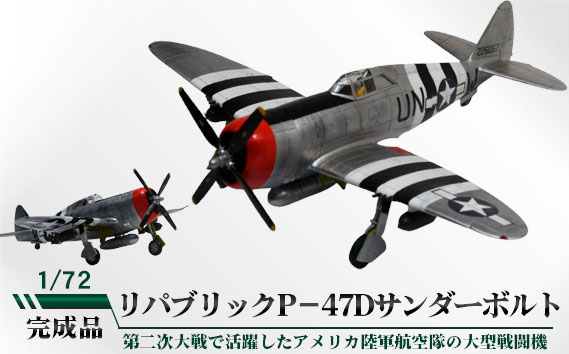 
            No.781 リパブリックP－47Dサンダーボルト　1/72 ／ 模型 完成品 柏木崇男 茨城県
          