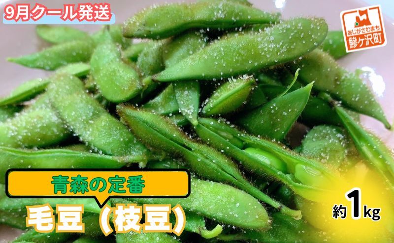 【 2026年産 数量限定 】青森の定番 幻の毛豆 約1kg【 9月 クール便発送 】青森県鰺ヶ沢町産 ※オンライン決済のみ 野菜 枝豆 大粒 甘みが強い 豊かな香り コク ほっくり おつまみ 料理 お弁当 食材