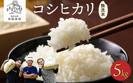 令和7年産 コシヒカリ 無洗米 5kg| お米 白米 米 こめ コメ ご飯 農家直送 ふるさと納税米 国産 常温 栃木県 塩谷町 ※2026年2月中旬～9月中旬頃に順次発送予定
