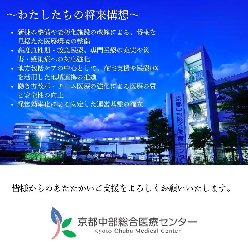 【返礼品なしの寄附】 《応援寄附》 1000000円 京都中部総合医療センター 純粋寄附 応援 医療 救急 診療 医学 介護 福祉 支援 ふるさと納税