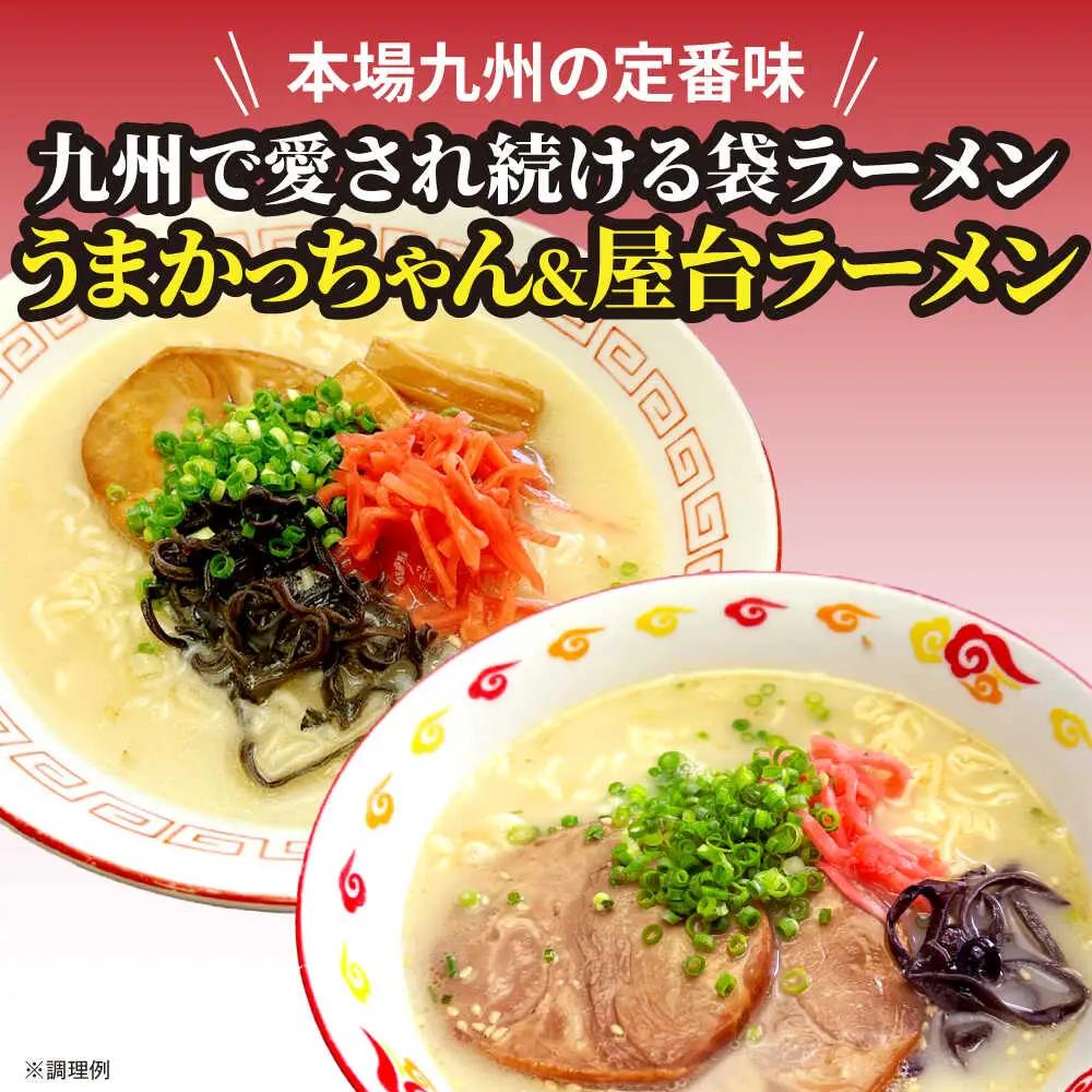 九州の味 豚骨ラーメン2種×5食セット（合計10食）（うまかっちゃん5食・屋台ラーメン5食） [VCL150]