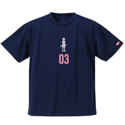 JTTA公認　卓球ユニフォーム【男女兼用(ドライ):Mサイズ】プレイヤー　03　ネイビー