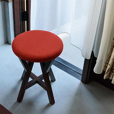 ふるさと納税 加茂市 オシャレな軽量スツール〈KIRI branch stool BR×OR〉