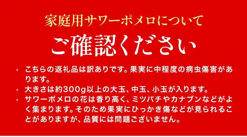 【先行予約】家庭用 みかん サワーポメロ 10kg よしたか農園 《2027年2月上旬～3月下旬頃出荷》