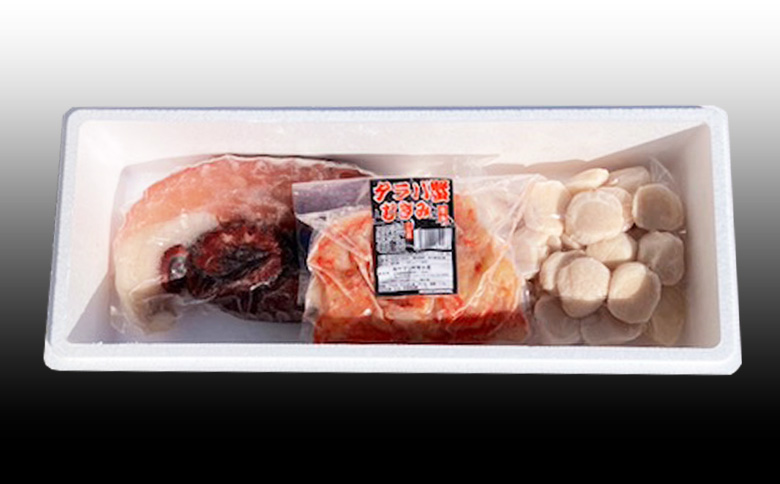 【12/31決済分まで1月中配送】 ほたて貝柱・たこ足・タラバガニむき身セット C-70081