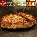 【ふるさと納税】GIFTON 岩手 四元豚 手ごね 生 ハンバーグ 150g × 6個 900g (1、6、12回から 選べる ) 冷凍 総菜 豚 肉 加工品 父の日 お歳暮 ご当地 みやげ パーティー 母の日 プレゼント ギフト 贈り物 年末年始 大晦日 年越し お正月 岩手県 北上市 ごえん株式会社