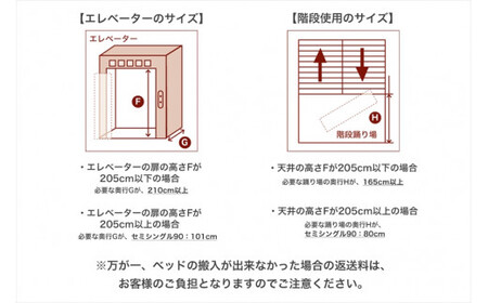 ザ・ベッド セミシングル90 レッド 90×195 脚22cm ナチュラル 脚付きマットレス  寝具 F7Z-1222