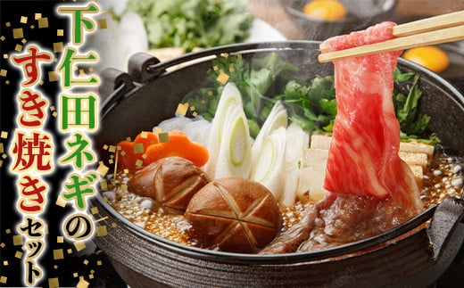 下仁田ネギのすき焼きセット TS すきやき スキヤキ 記念日 お祝い 牛 牛肉ビーフ 食品 F21K-409
