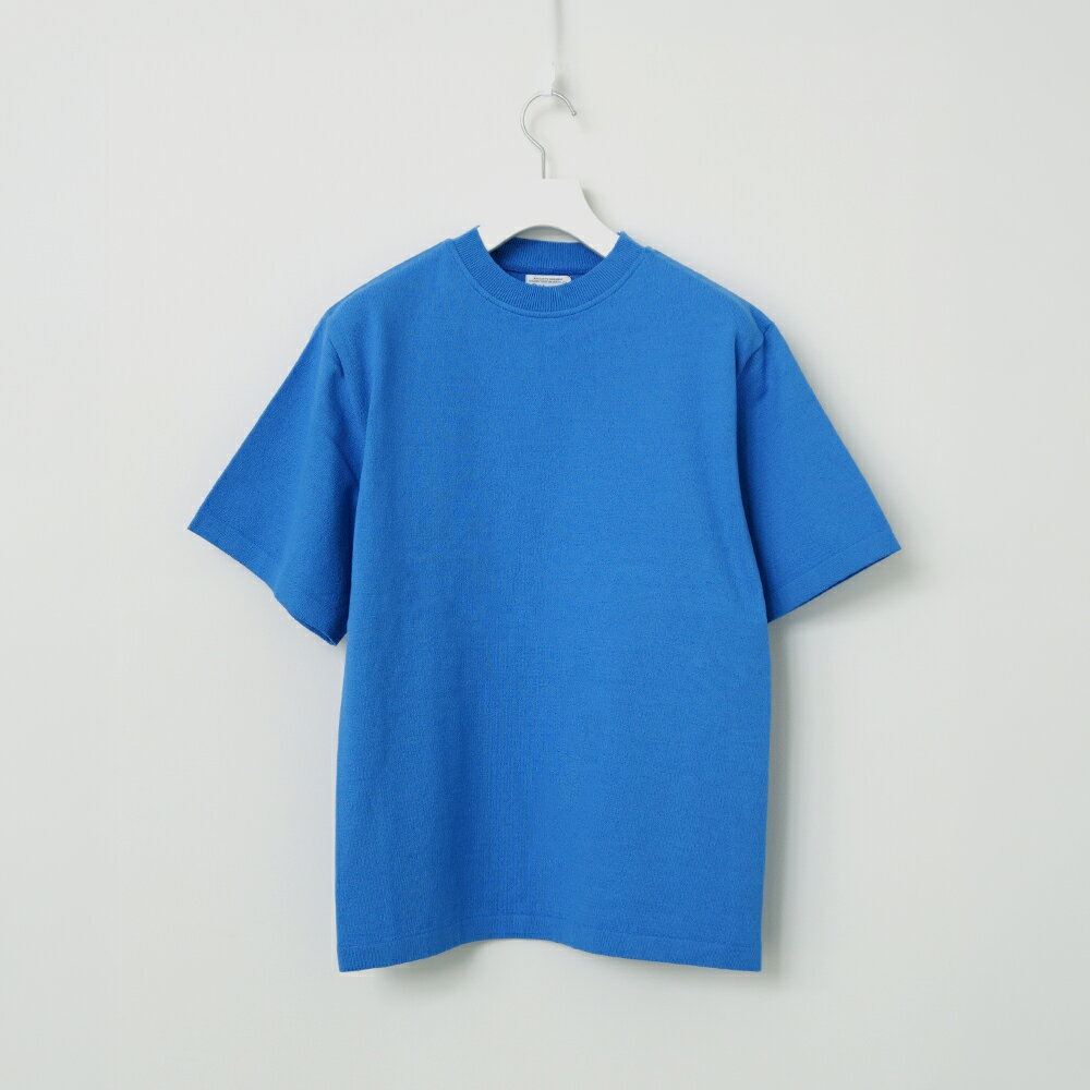 【ふるさと納税】【Yonetomi】米富繊維 LIGHT WAVE COTTON KNIT PULLOVER BLUE 青色 服 洋服 ユニセックス メンズ レディース ブランド 数量限定 山形県 山辺町 yt-lwpxa