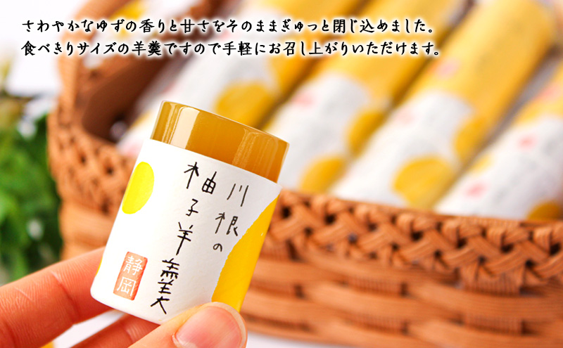 柚子羊羹5個袋×4個　箱入り 和菓子 ようかん 