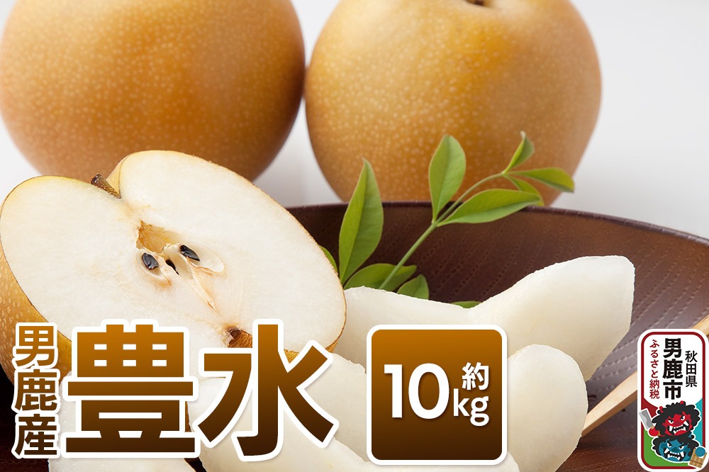 《先行受付》豊水 約10kg 9月中旬～10月上旬発送 梨 旬の果物 ギフト 秋田県 男鹿市 男鹿ファーム直売所|23_ofc-061001