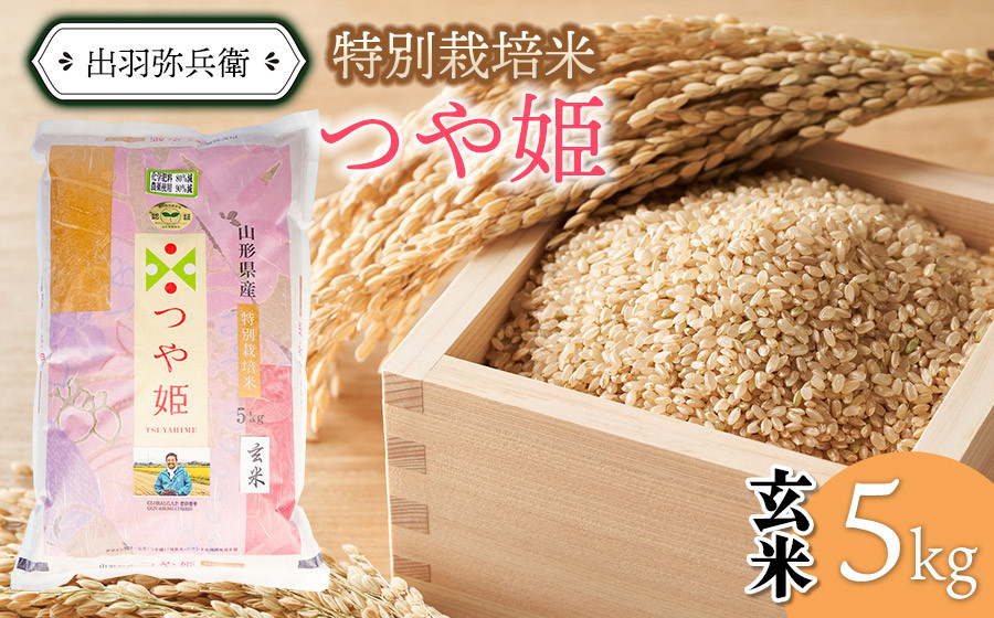 
            数量限定【令和6年産】特別栽培米 つや姫 【玄米】 5kg　山形県鶴岡市産　出羽弥兵衛
          